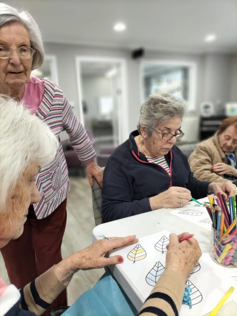 Creating leaves for our Dignitree - Dormy Care Communities