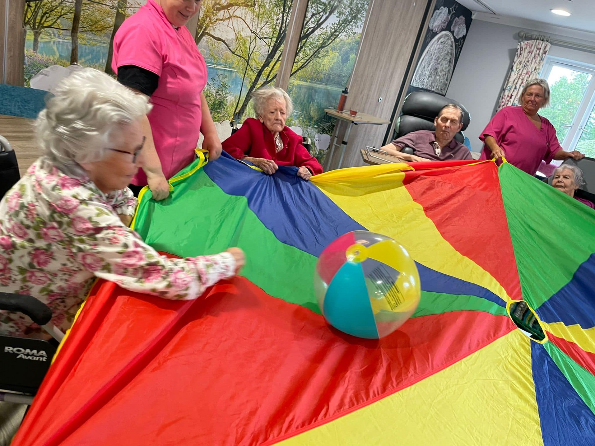 Parachute Exercise - Dormy Care Communities